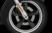 Black 5 Spoke Cast Aluminum with highlighted rim